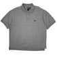 Mens Grey Ralph Lauren Vintage 90s Short Sleeve Polo Shirt