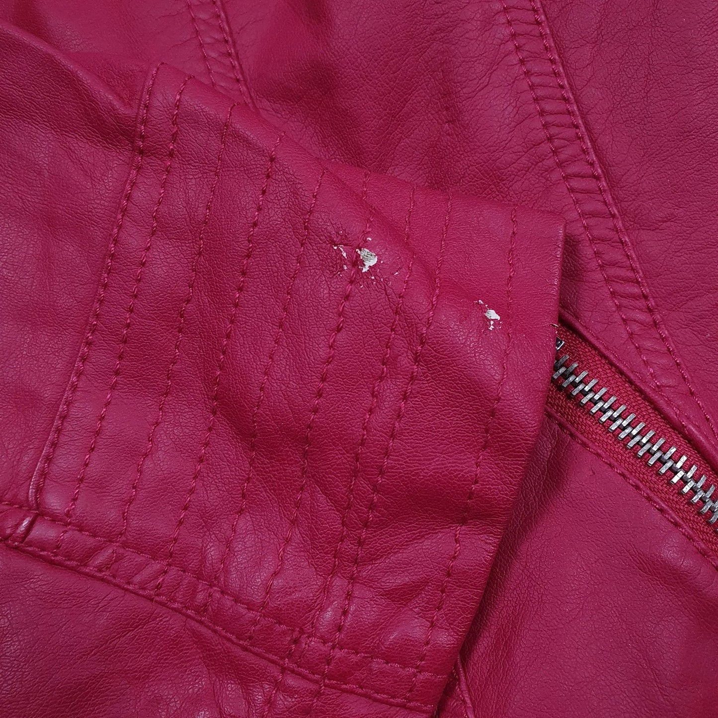 Womens Pink Gina Laura Faux Leather  Coat