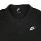 Mens Black Nike  Hoodie Polo Shirt