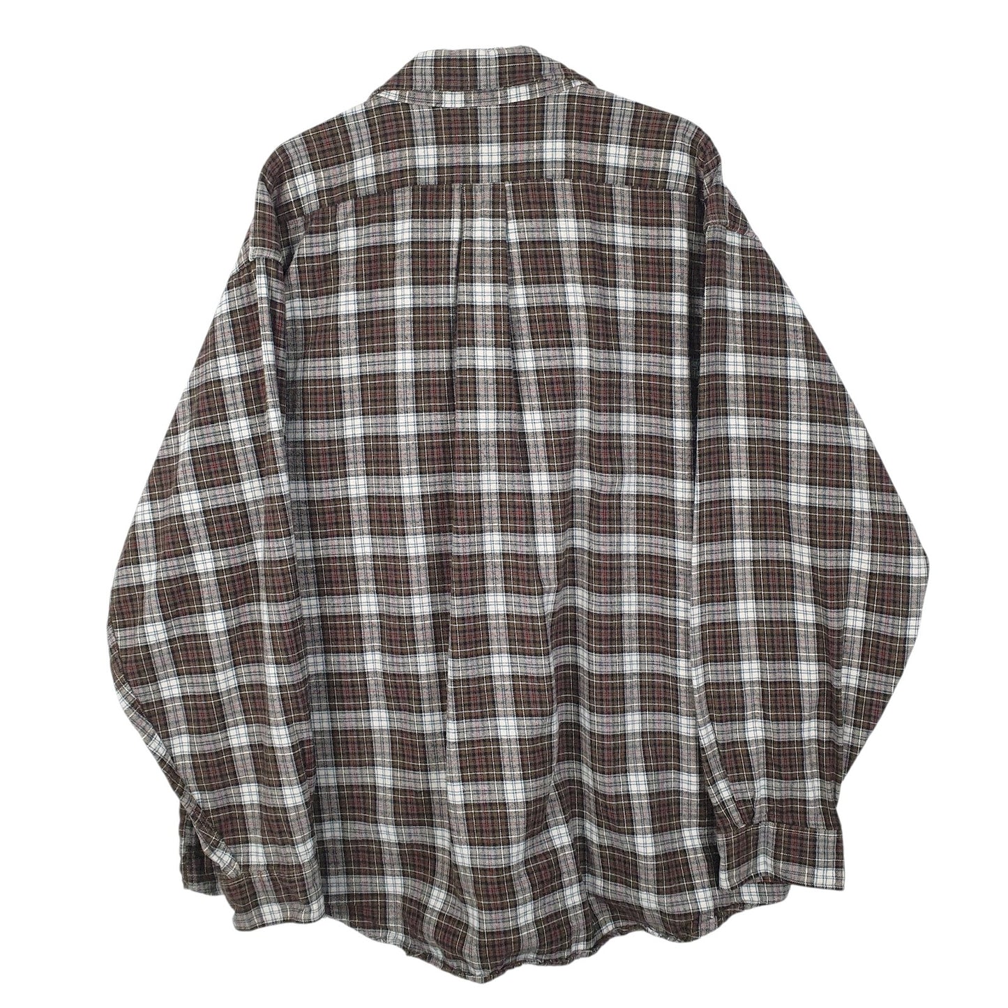 Mens Green L.L.Bean Flannel Vintage 90s Made In USA  Shirt