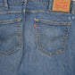 Mens Blue Levis Distressed  Jeans