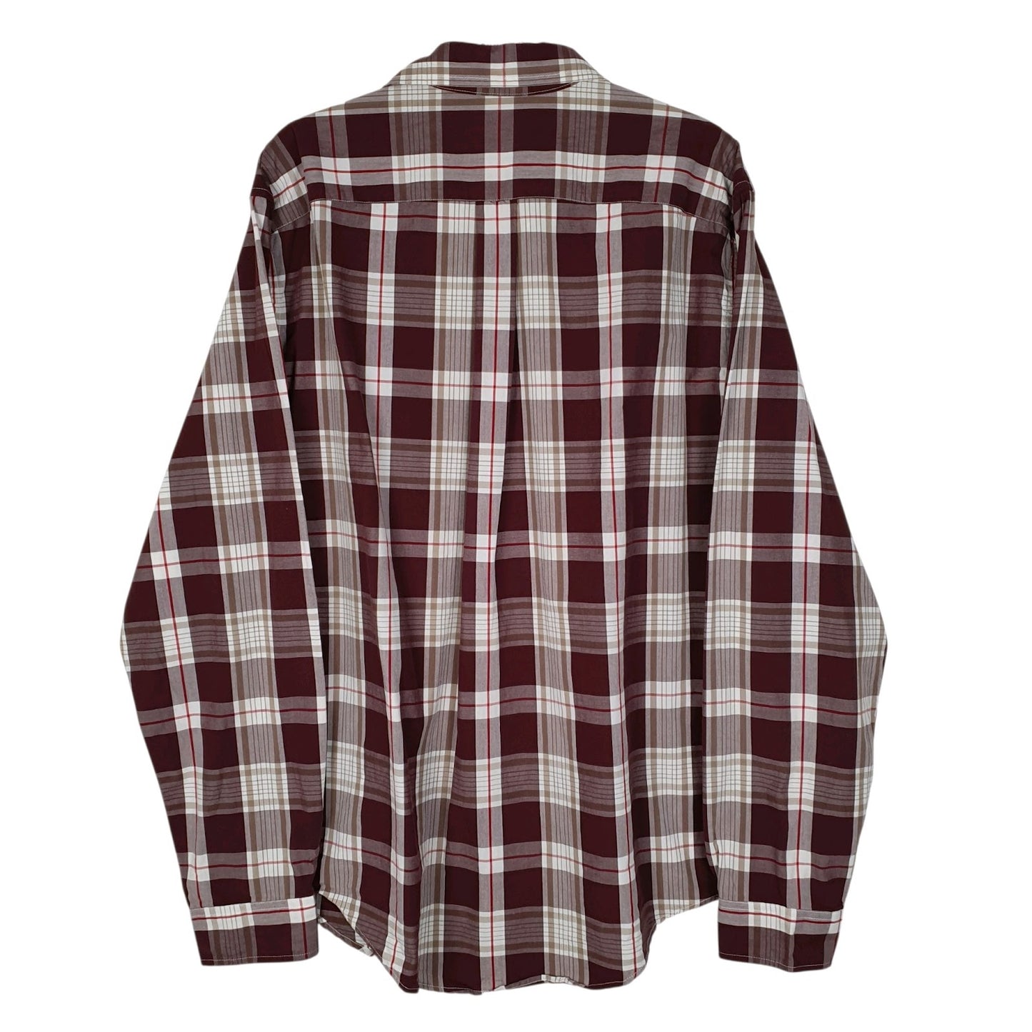 Mens Burgundy Eddie Bauer   Shirt