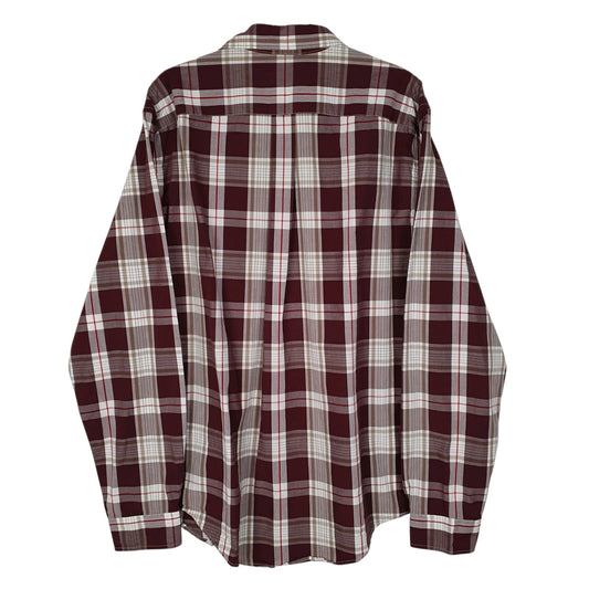 Mens Burgundy Eddie Bauer   Shirt