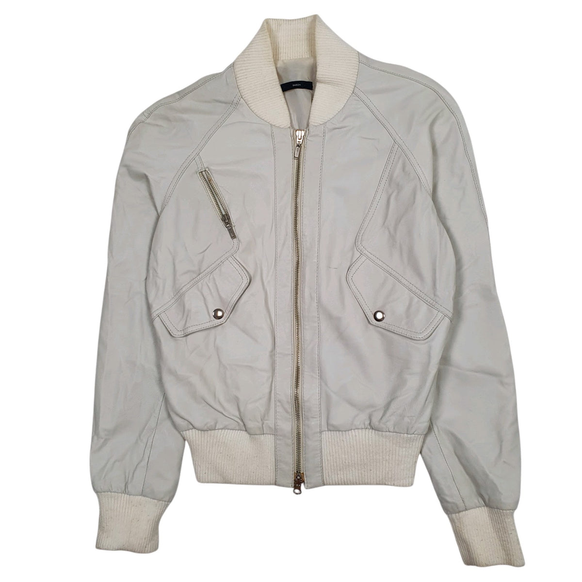 Womens Cream Sasch Faux  Coat