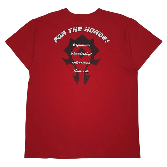 Mens Red Jerzees   T Shirt