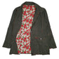 Womens Green Barbour Shield Rose Mary Hoodie Coat