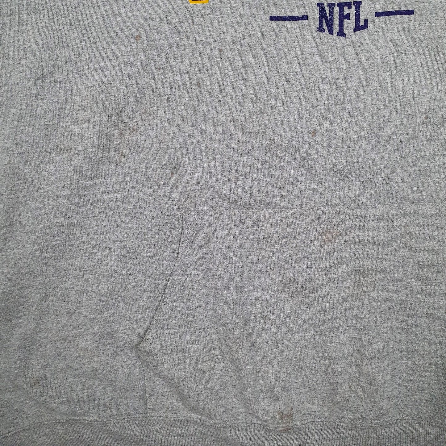 Mens Grey NFL Minnesota Vikings Hoodie Jumper