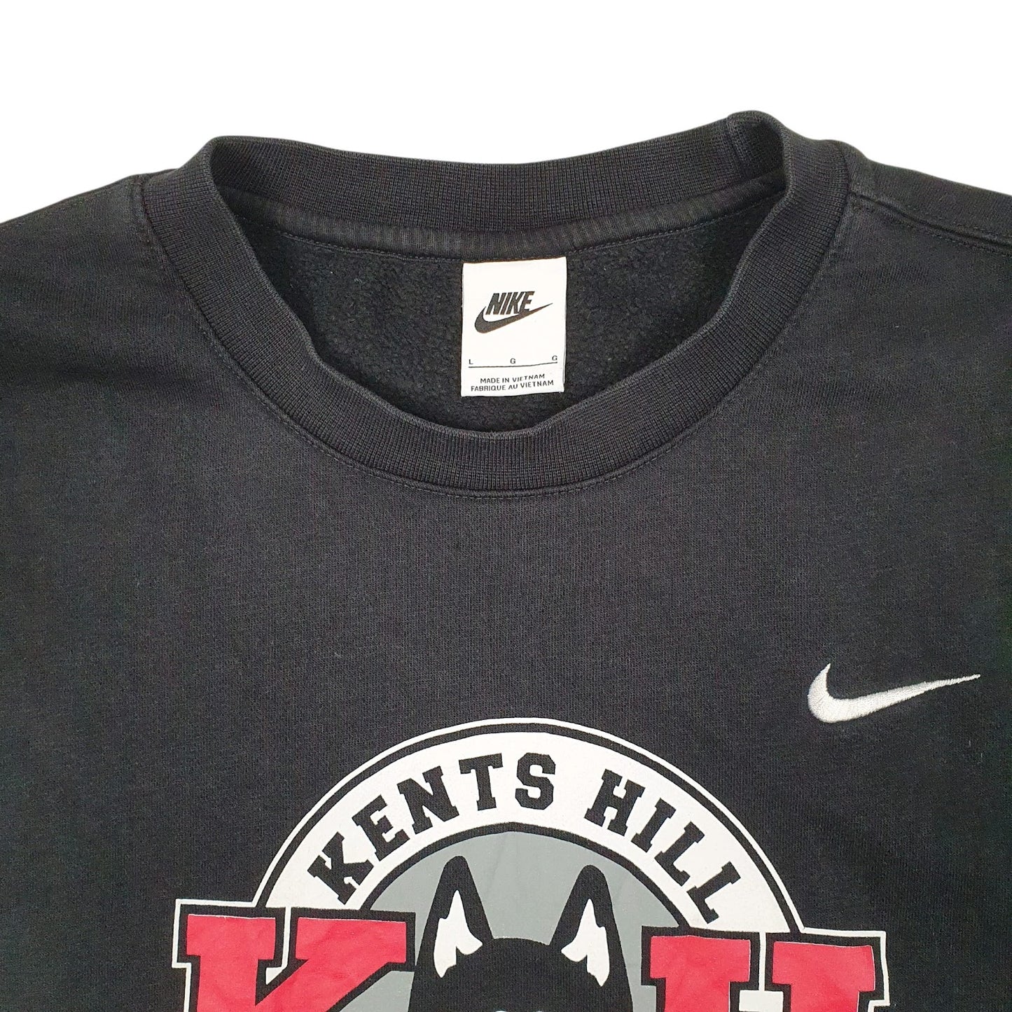 Mens Black Nike Kents Hill Huskies Crewneck Jumper