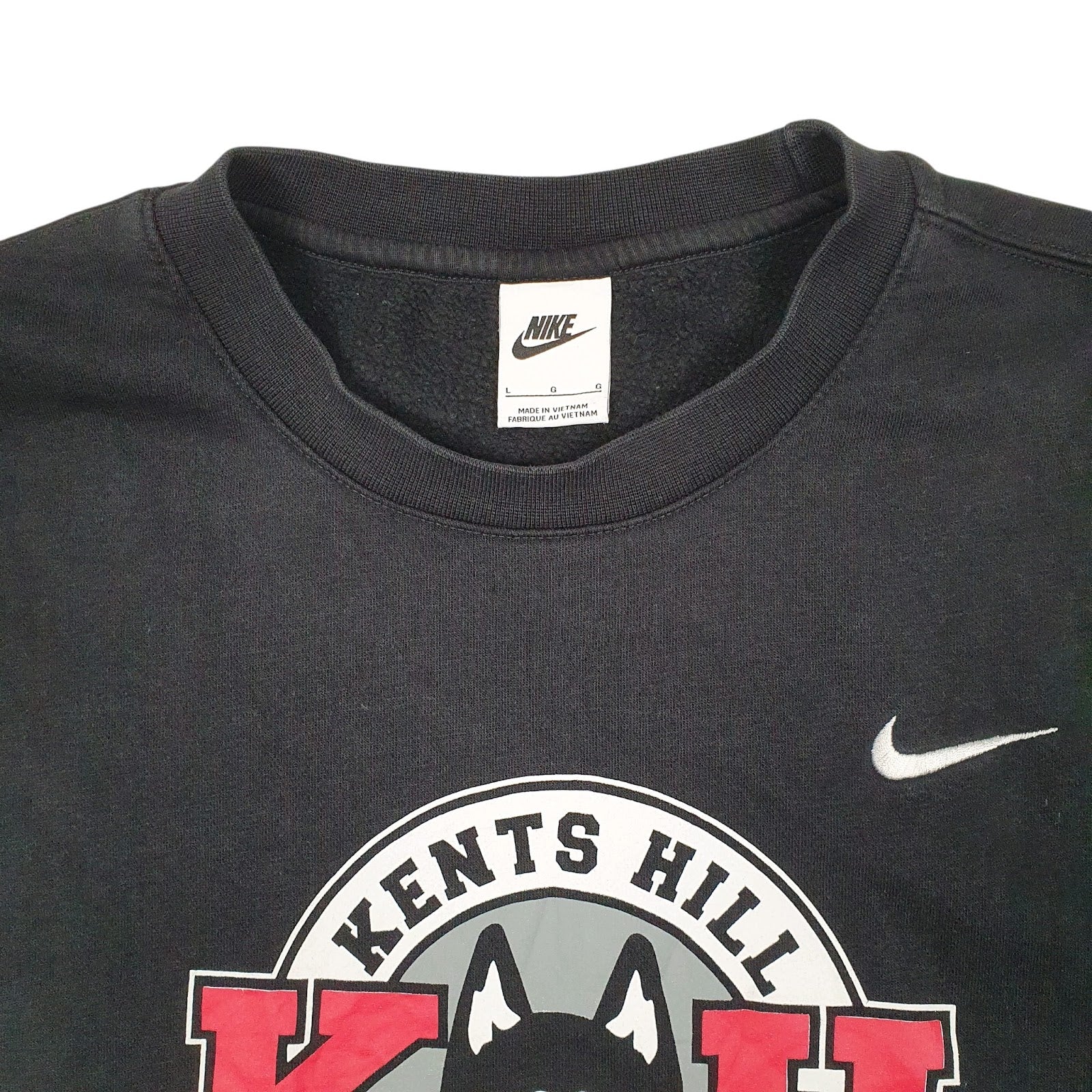Mens Black Nike Kents Hill Huskies Crewneck Jumper