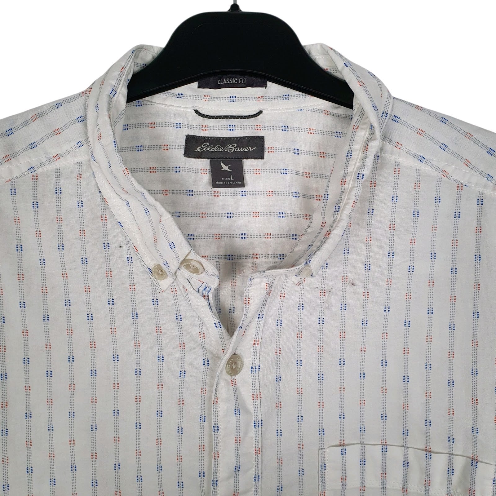 Mens White Eddie Bauer   Shirt