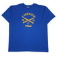 Mens Blue Fruit Of The Loom Lakeview T-ball Short Sleeve T Shirt