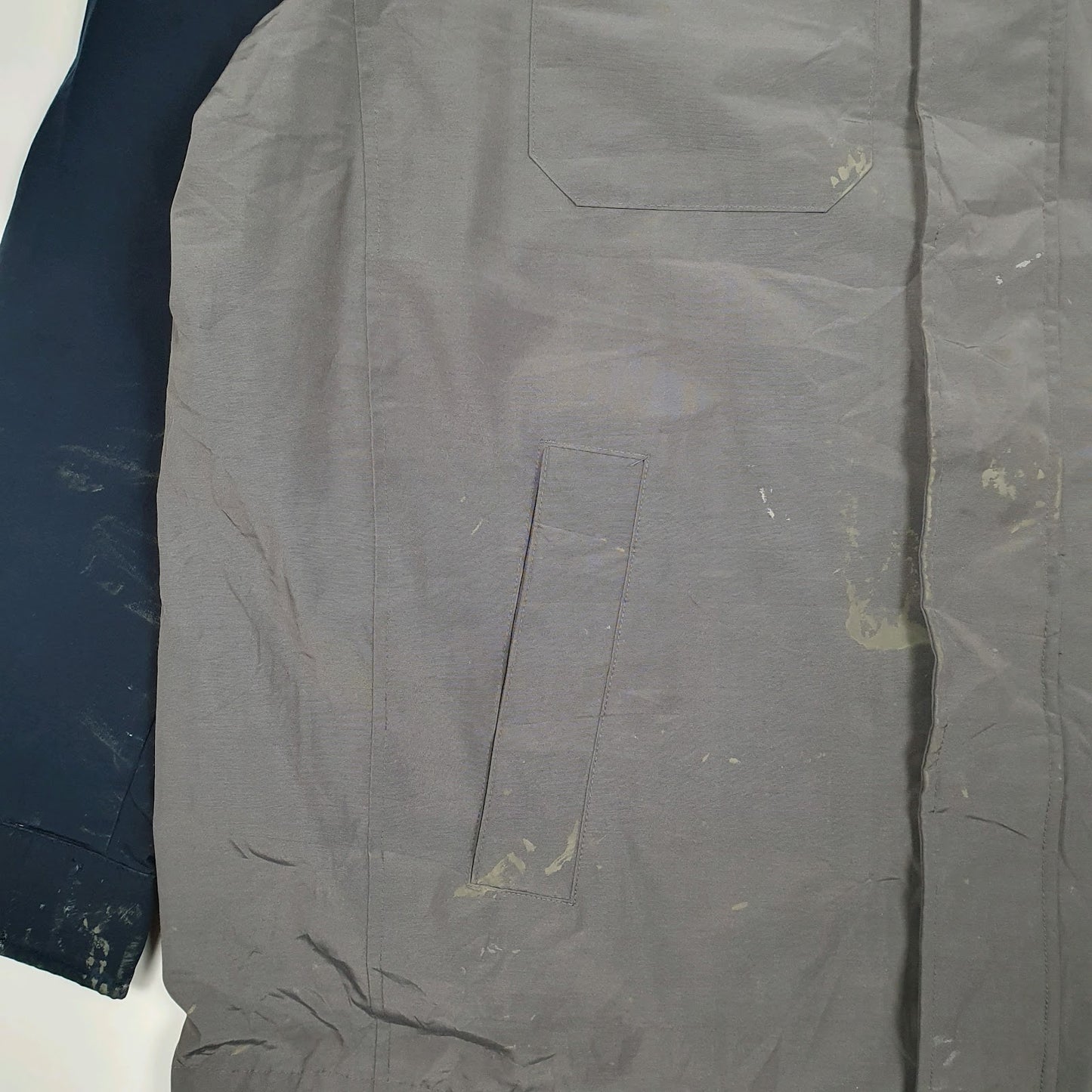 Mens Grey Levis Windbreaker Tall  Coat