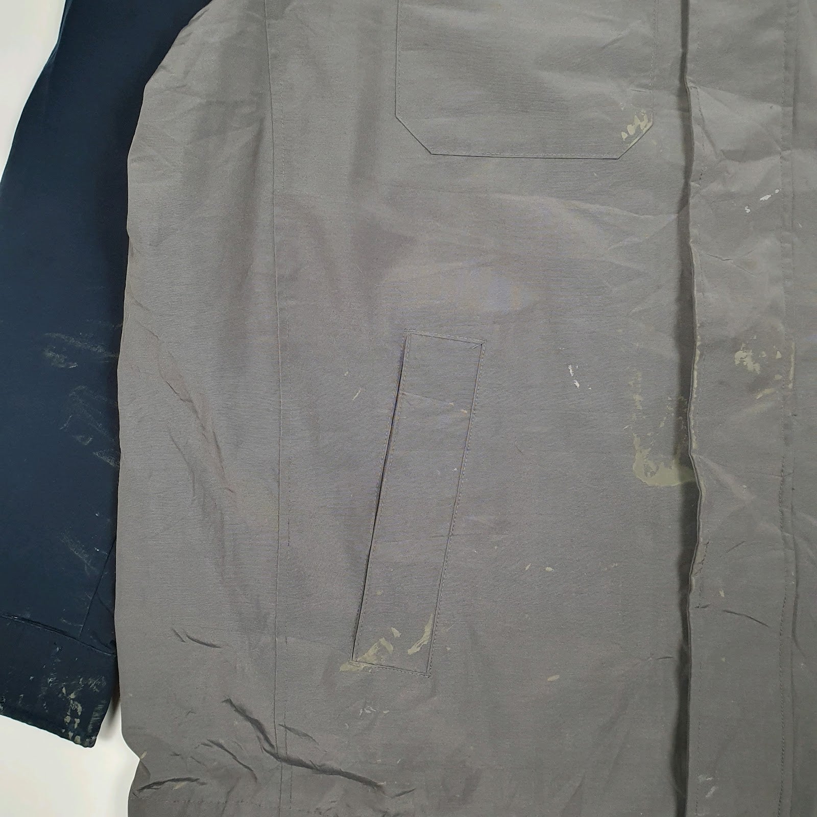 Mens Grey Levis Windbreaker Tall  Coat