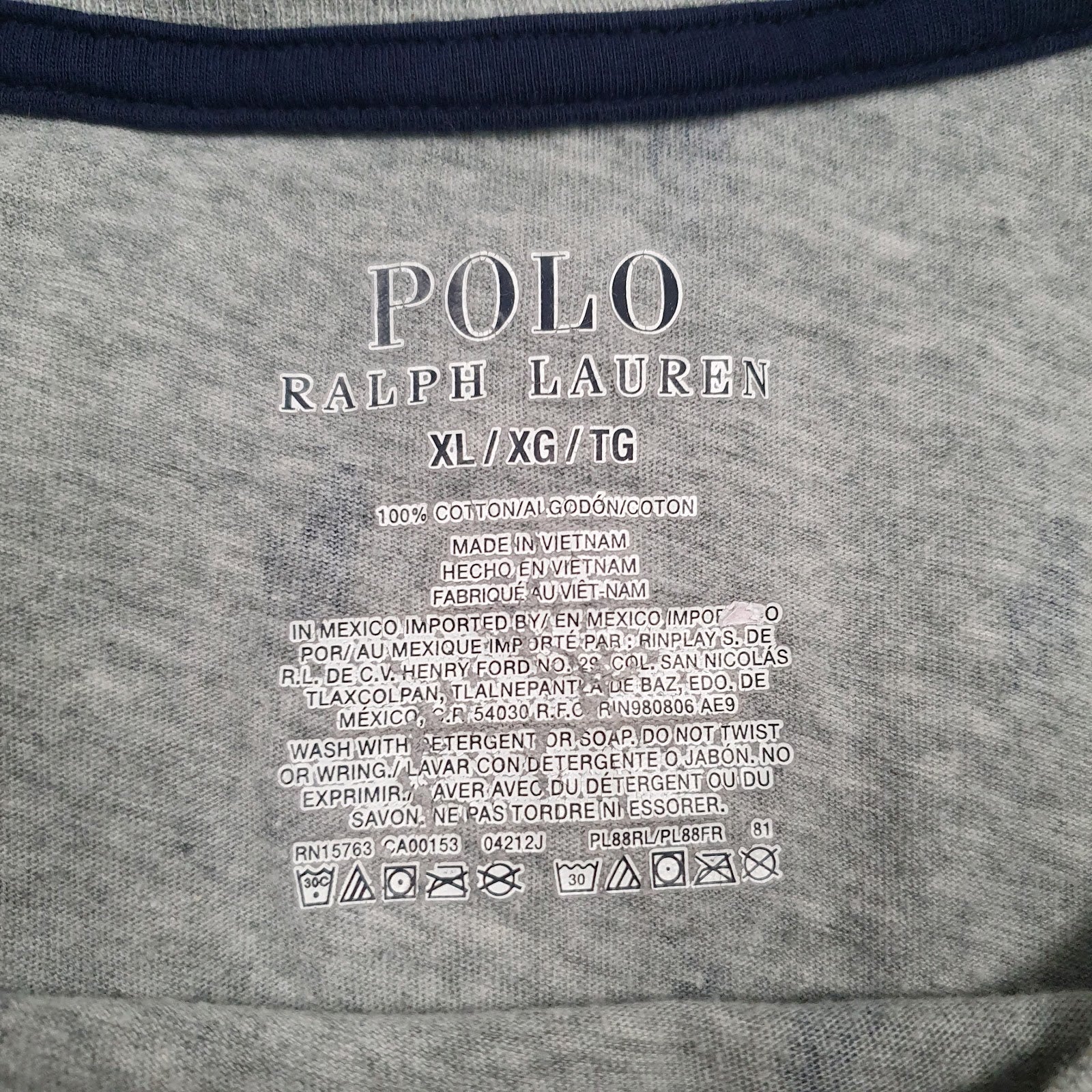 Mens Grey Polo Ralph Lauren   T Shirt