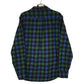 Mens Blue Eddie Bauer Heavyweight Plaid Flannel  Shirt