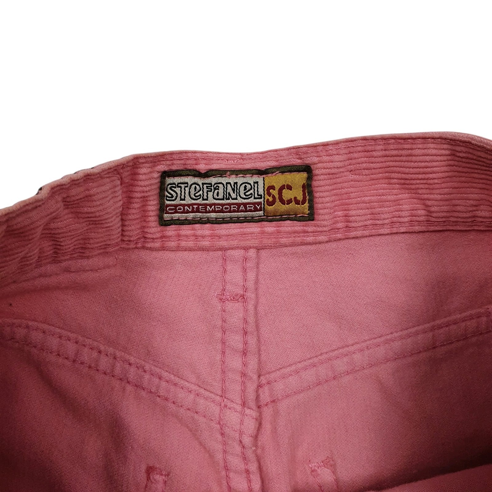 Womens Pink Stefanel Contemporary Corduroy  Shorts