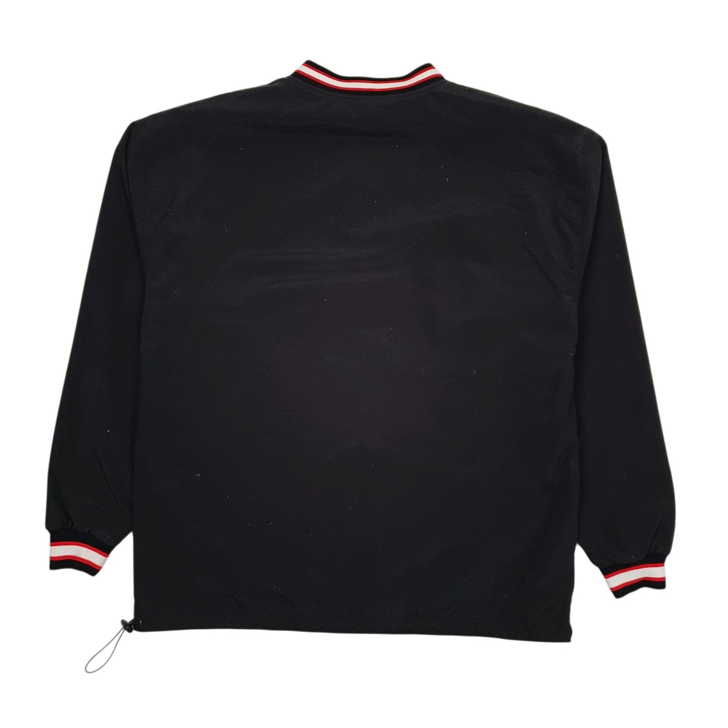 Mens Black ESPN Reversible Sports Pullover  Coat