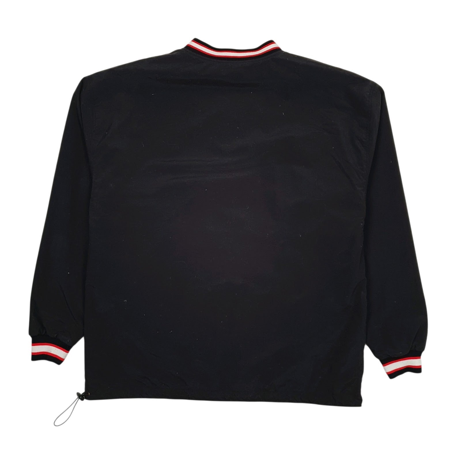 Mens Black ESPN Reversible Sports Pullover  Coat