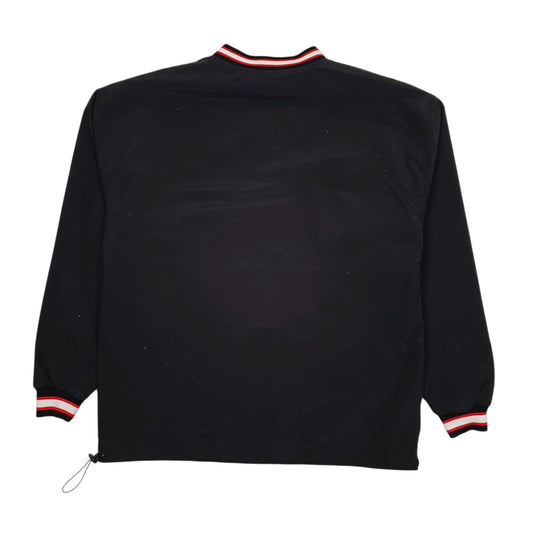 Mens Black ESPN Reversible Sports Pullover  Coat
