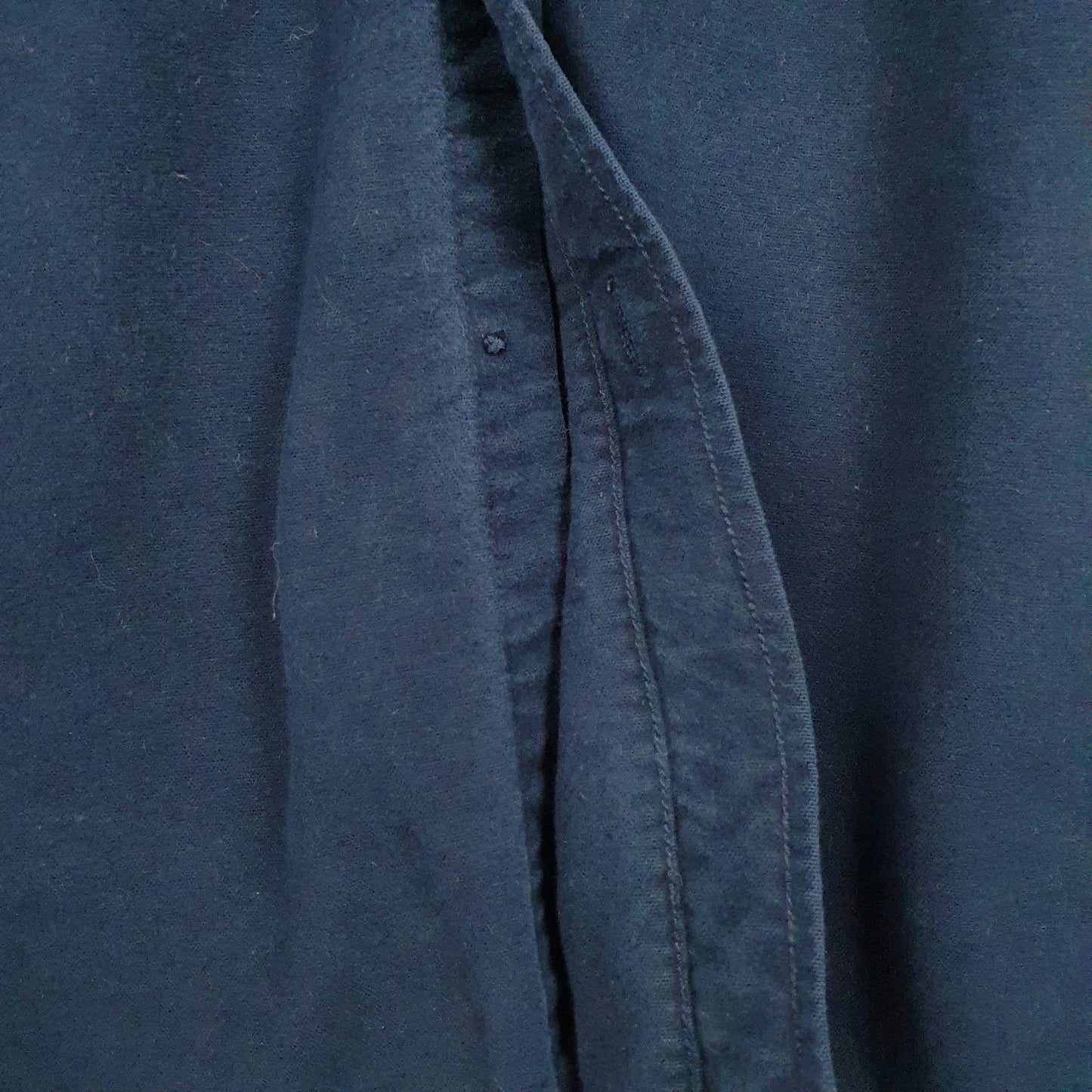Mens Navy L.L.Bean Chamois  Shirt