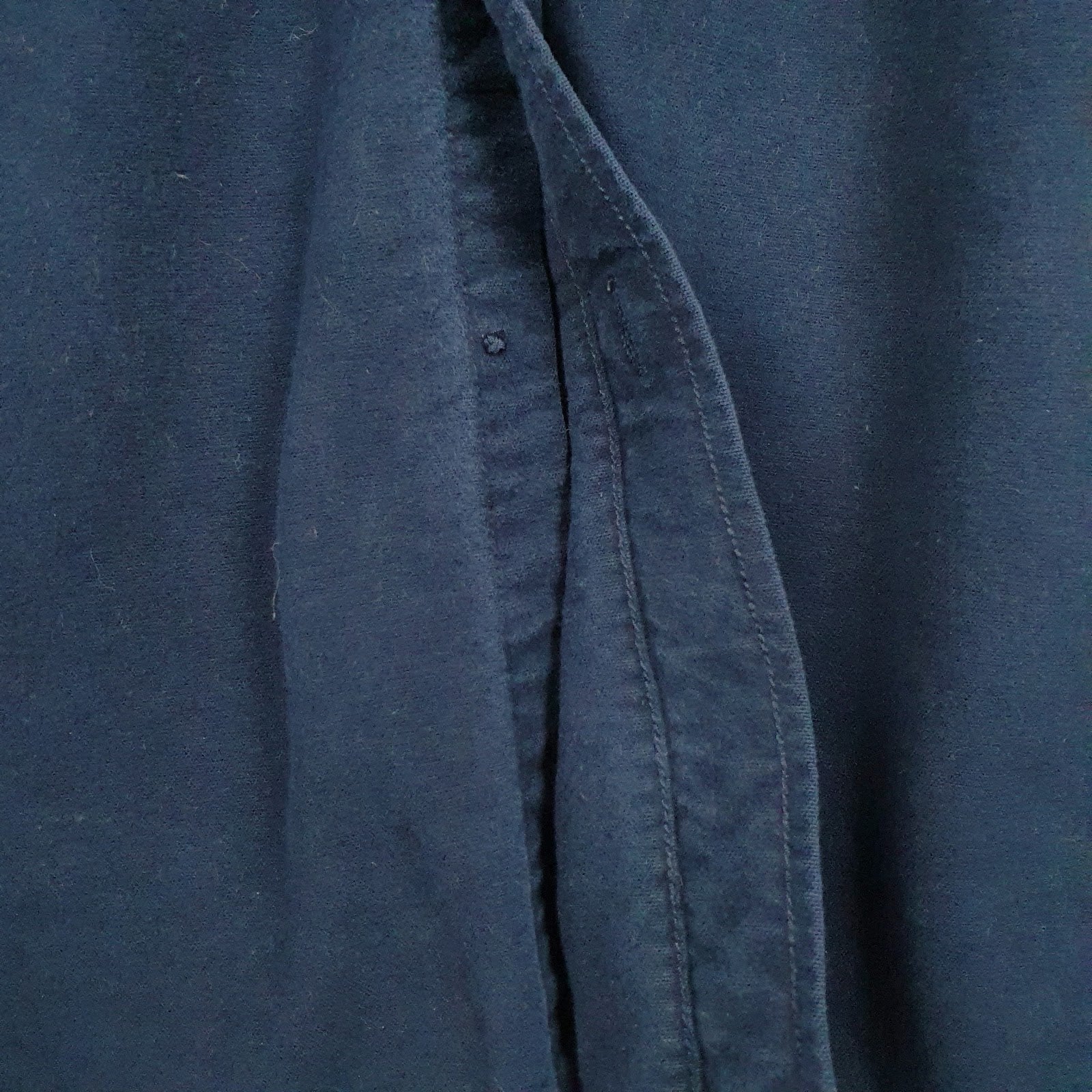 Mens Navy L.L.Bean Chamois  Shirt