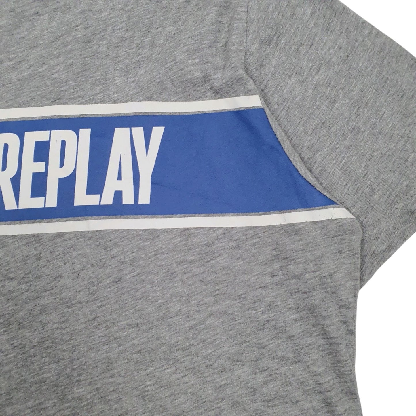 Mens Grey Replay   T Shirt