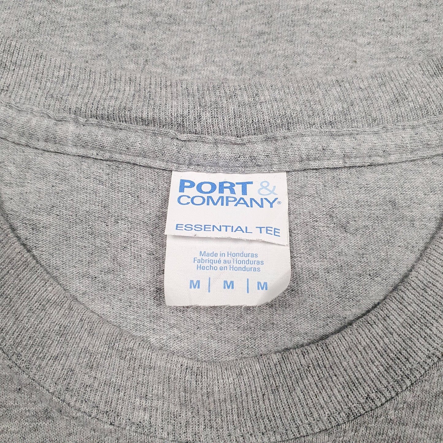 Mens Grey Port & Company Phoenix Basketball  T Shirt