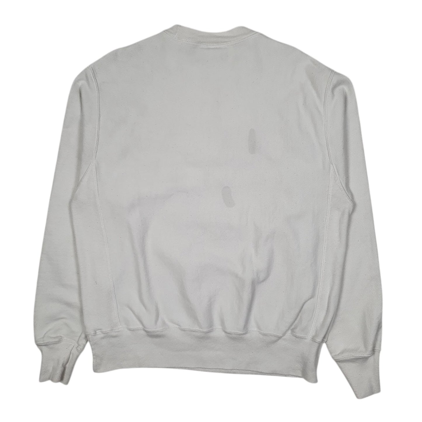 Mens White Champion  Crewneck Jumper