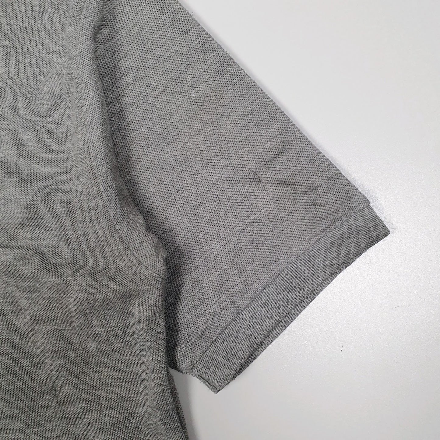 Mens Grey Russell Athletic  Hoodie Polo Shirt