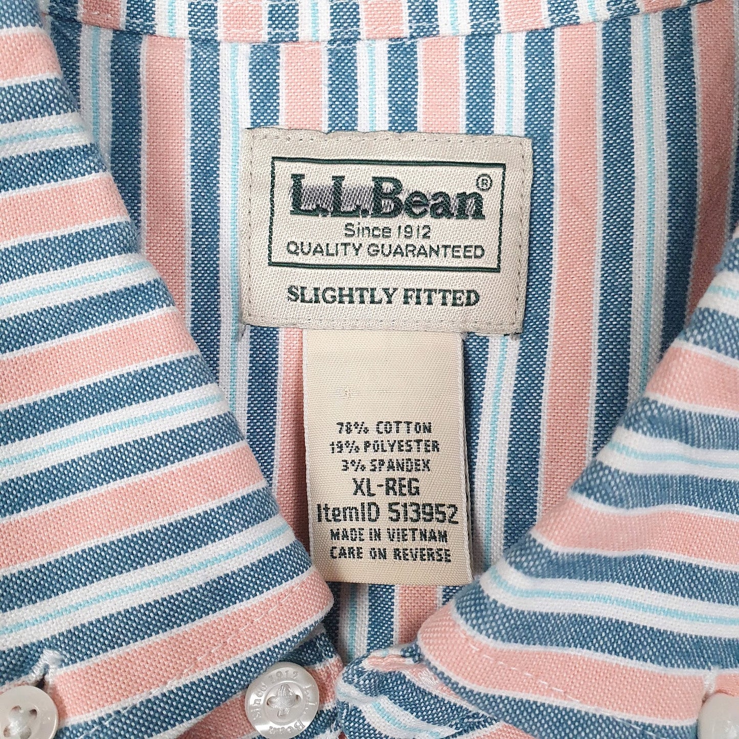 Mens Blue L.L.Bean   Shirt