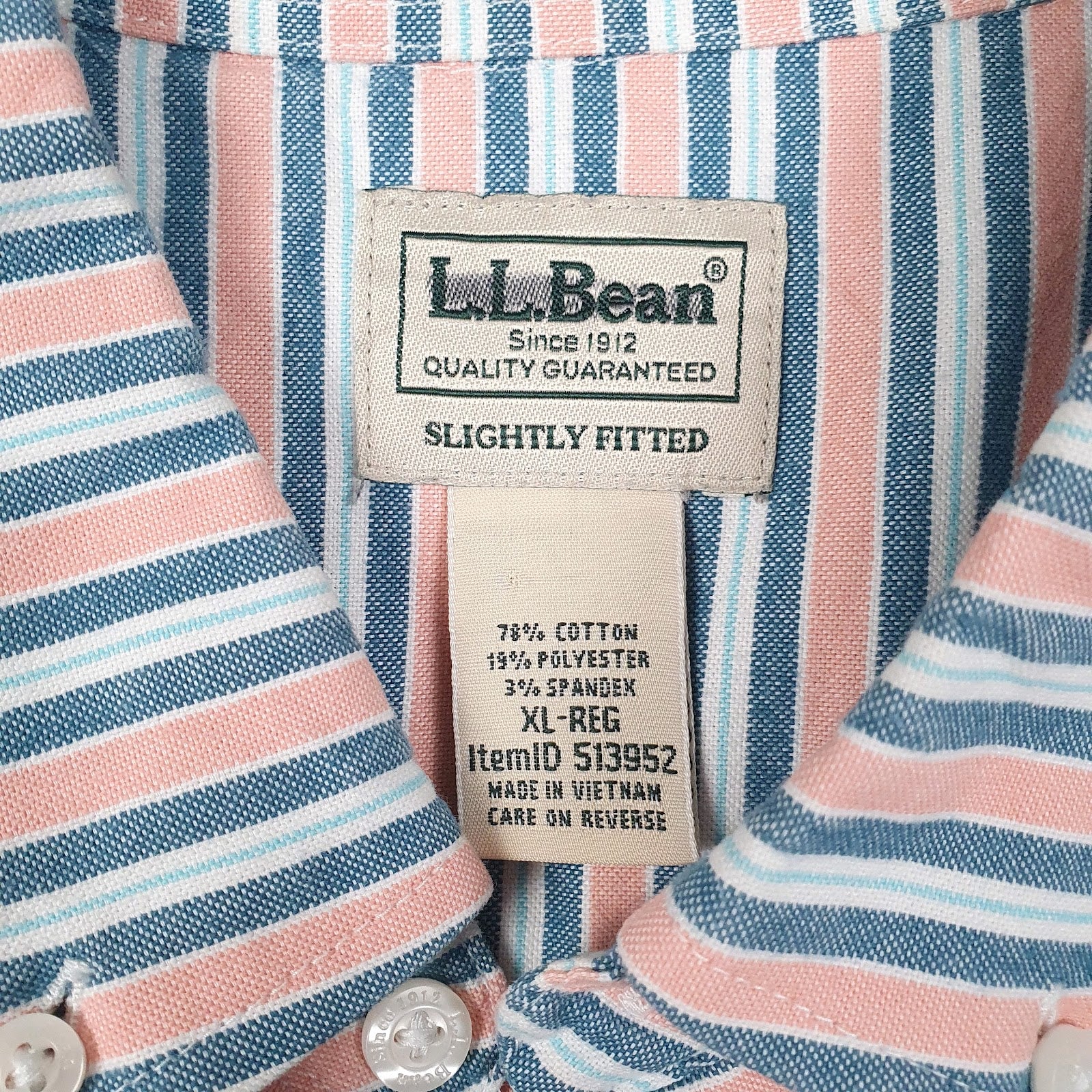 Mens Blue L.L.Bean   Shirt