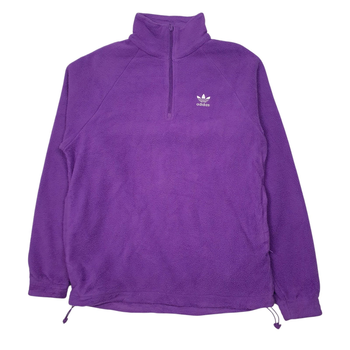 Mens Purple Adidas  Quarter Zip Jumper