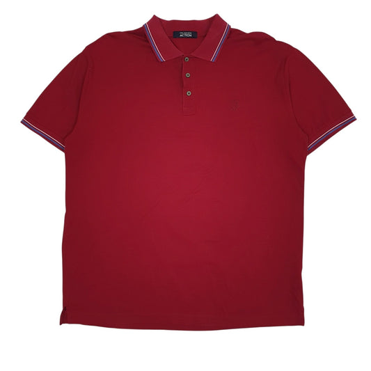 Mens Red Trussardi  Short Sleeve Polo Shirt