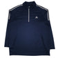 Mens Navy Adidas Active Wear Golf Quarter Zip Jumper
