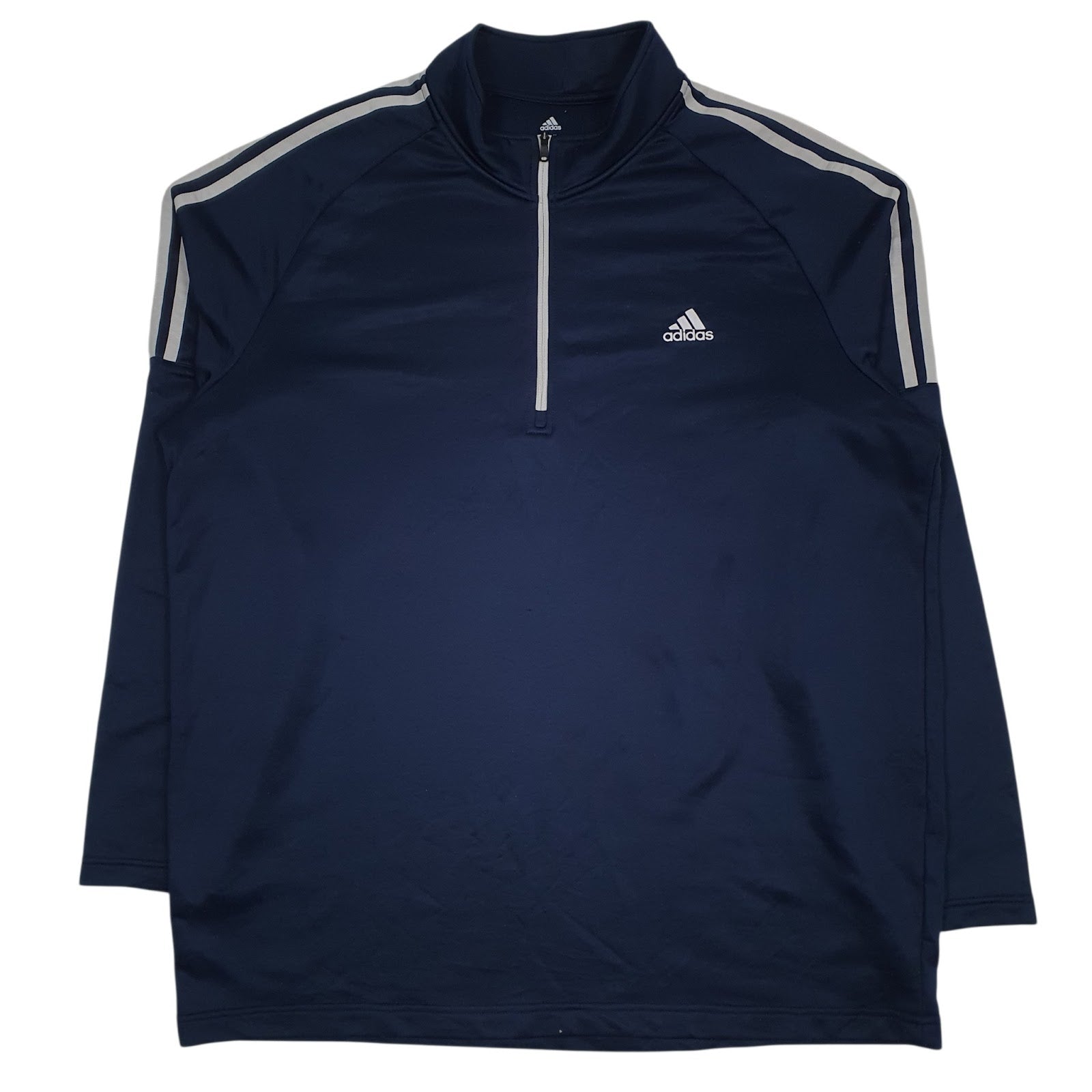 Mens Navy Adidas Active Wear Golf Quarter Zip Jumper