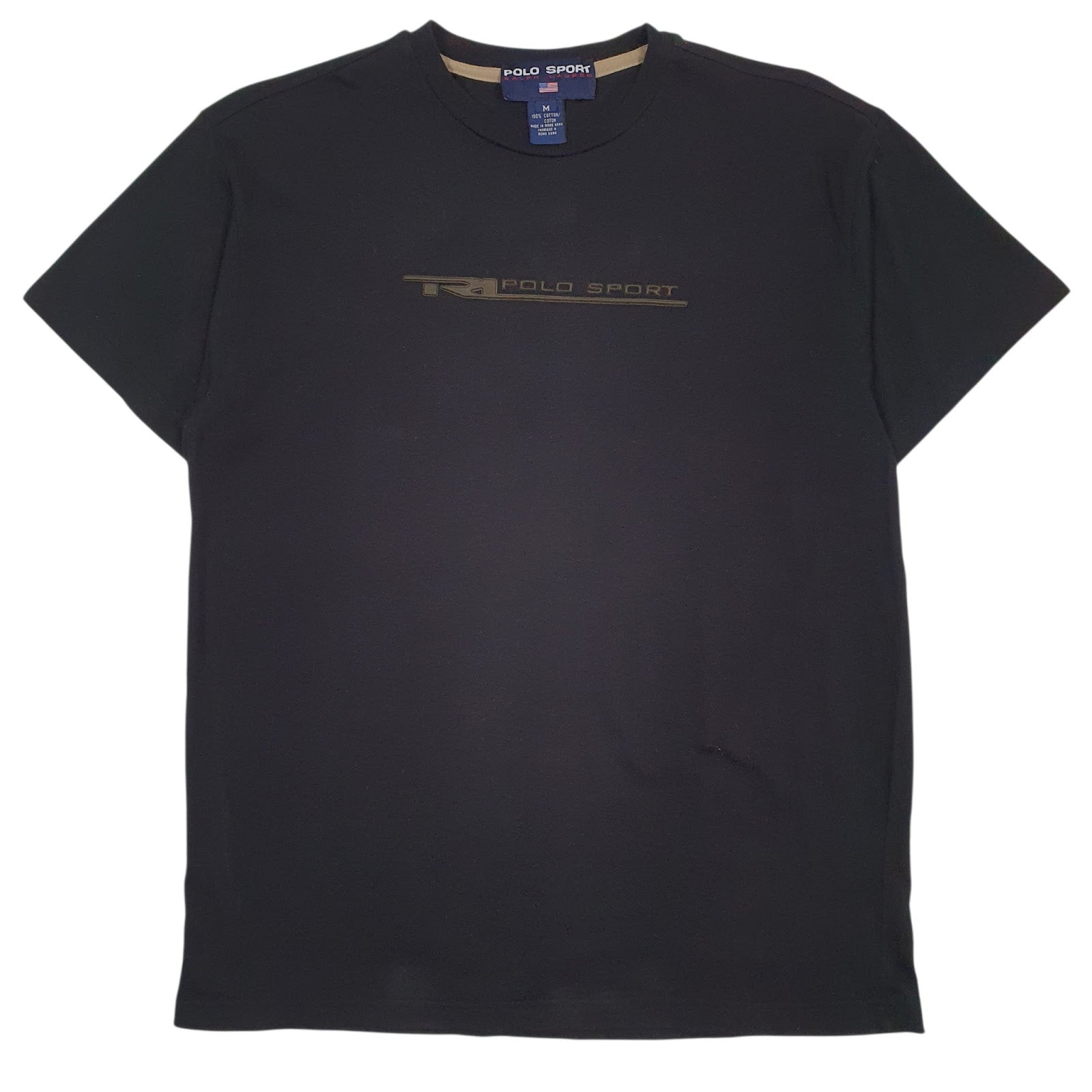 Mens Black Polo Ralph Lauren Sport Spellout Short Sleeve T Shirt