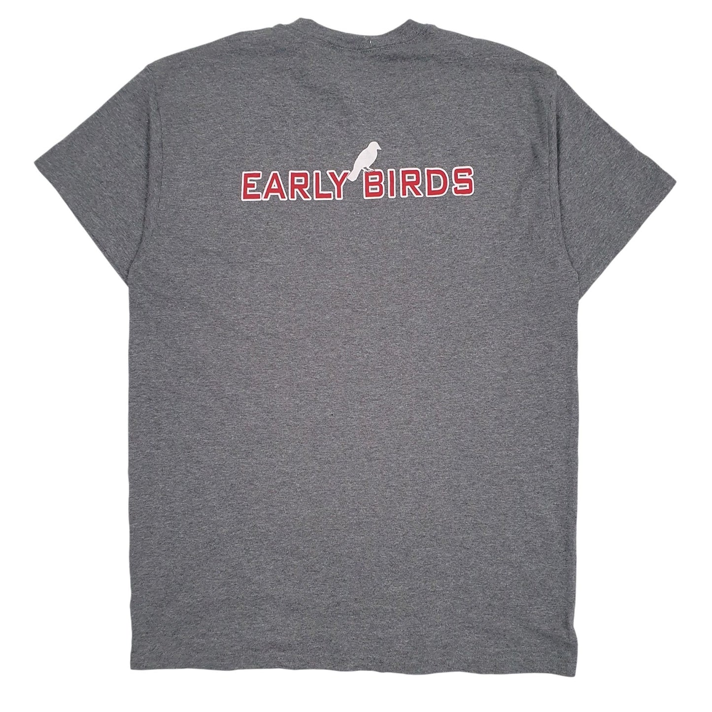 Mens Grey Gildan Holly Football  T Shirt