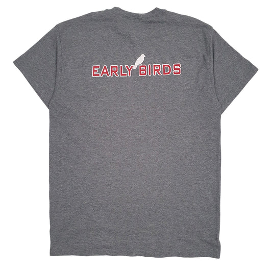 Mens Grey Gildan Holly Football  T Shirt