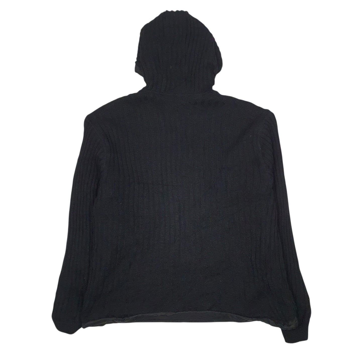 Mens Black Schott Reversable Knitted  Coat