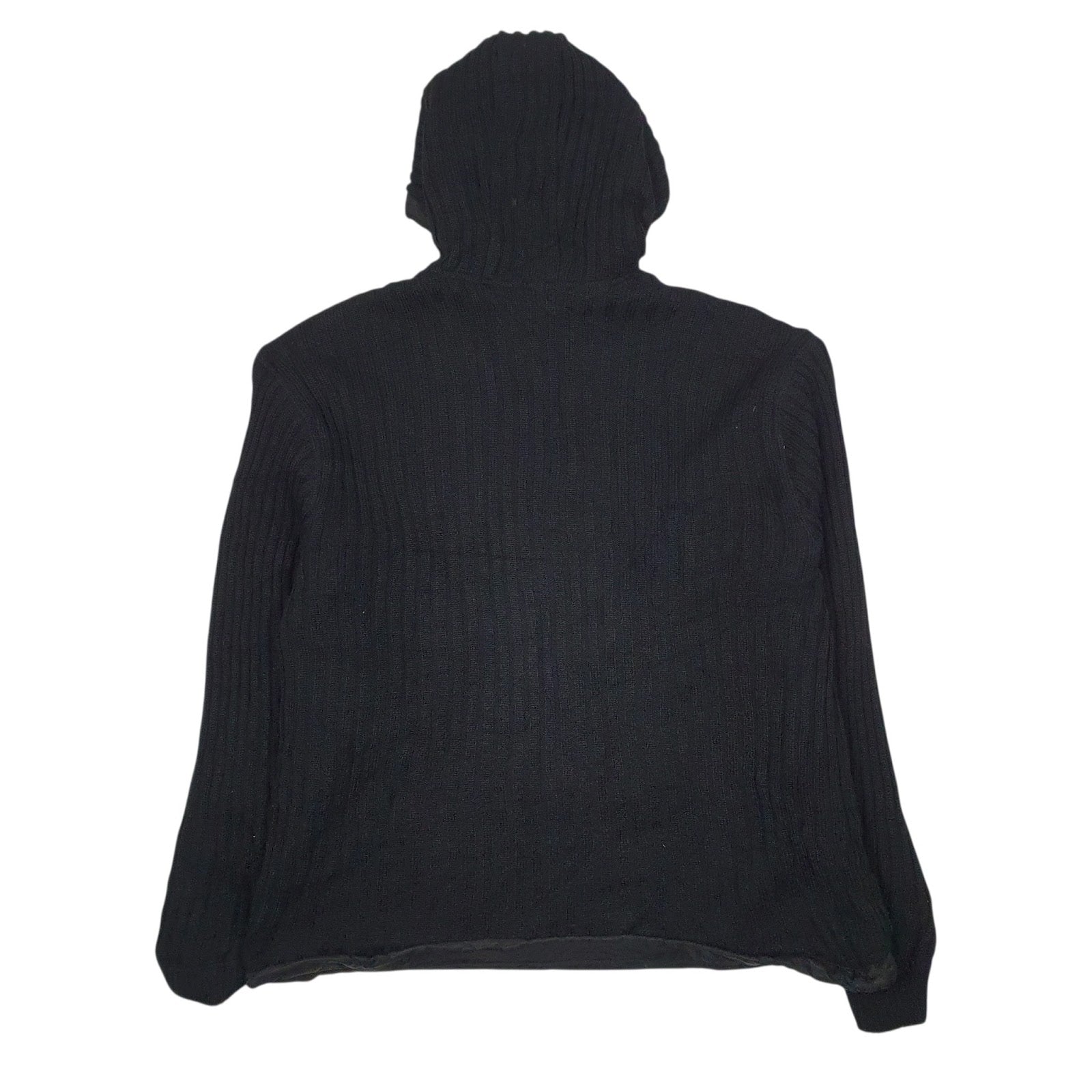 Mens Black Schott Reversable Knitted  Coat