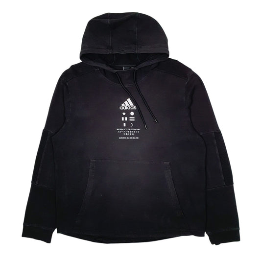 Womens Black Adidas  Hoodie Jumper