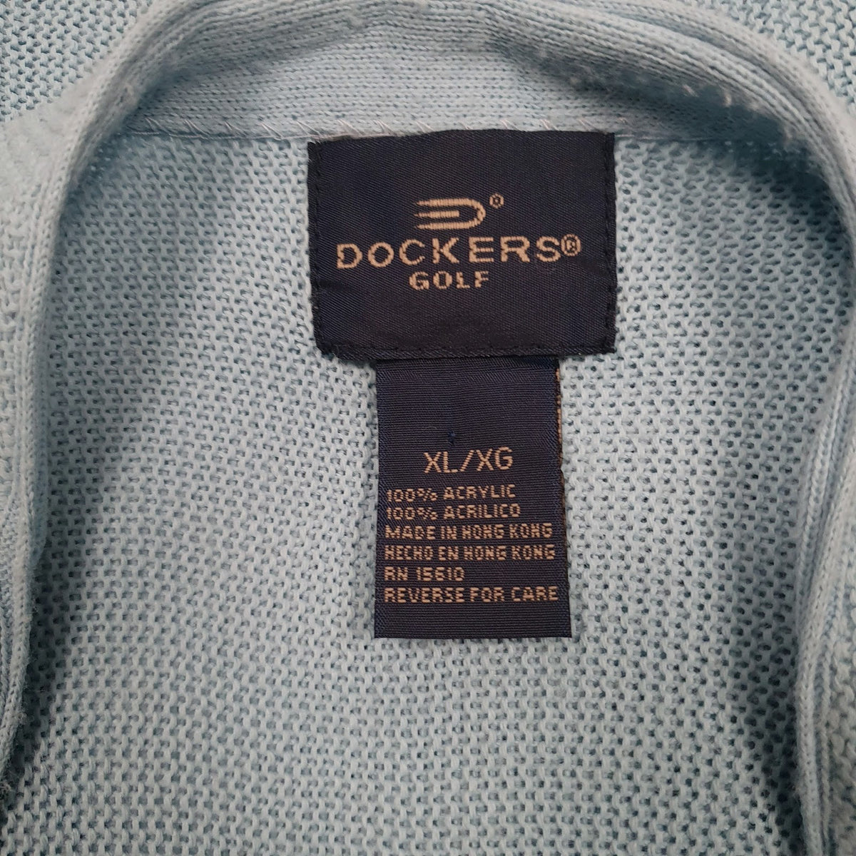 Mens Blue Dockers Golf Cardigan Jumper