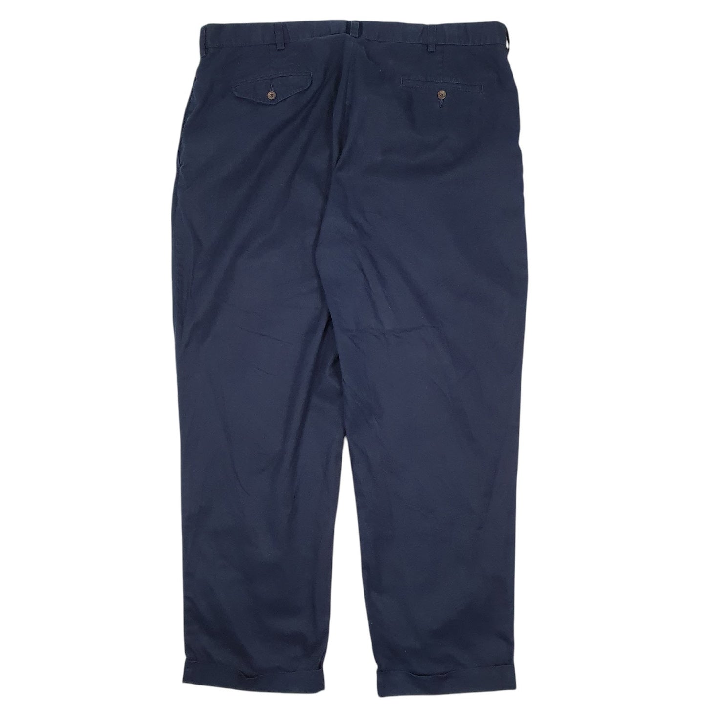 Mens Navy Polo Ralph Lauren Hammond Pant Double Pleated  Trousers