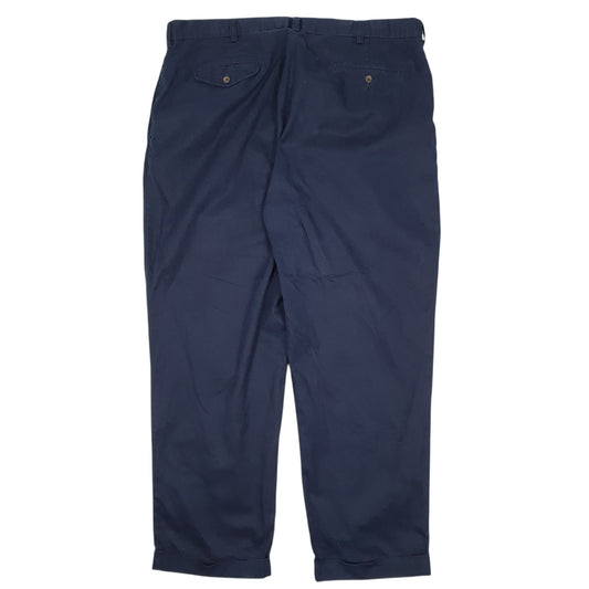 Mens Navy Polo Ralph Lauren Hammond Pant Double Pleated  Trousers