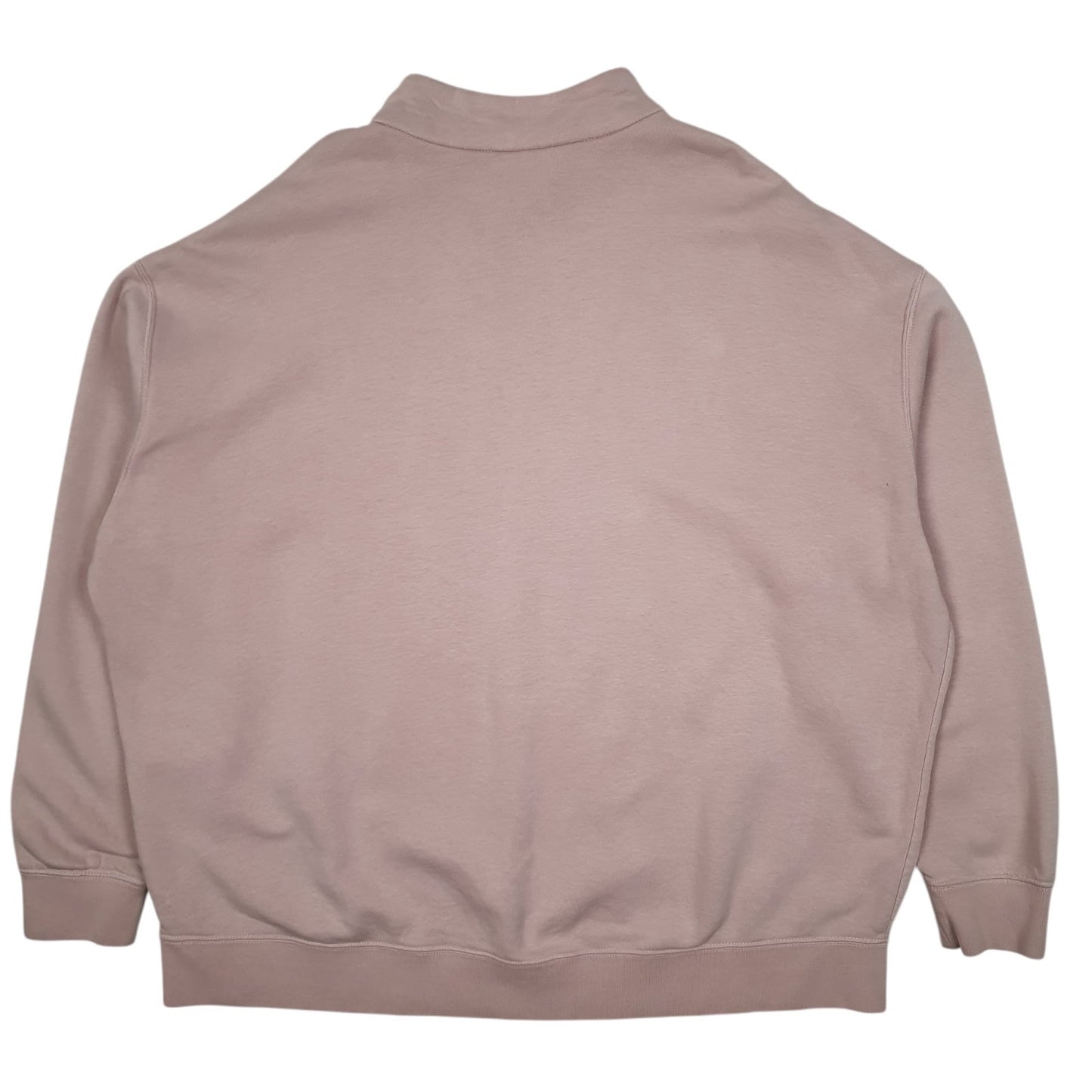 Womens Pink Nike Oversized Baggy Quarter Zip Jumper