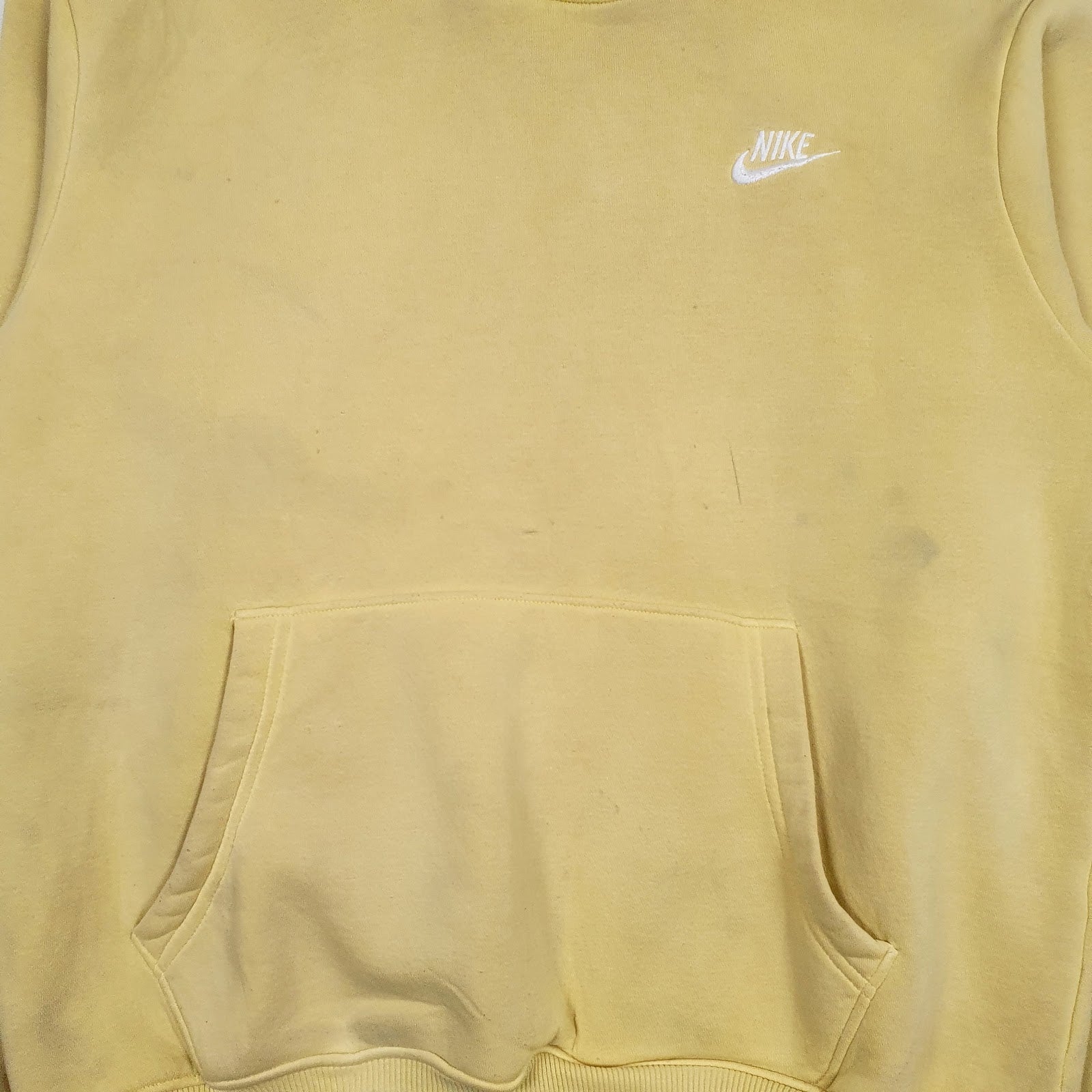 Womens Yellow Nike Heavyweight Hoodie Jumper