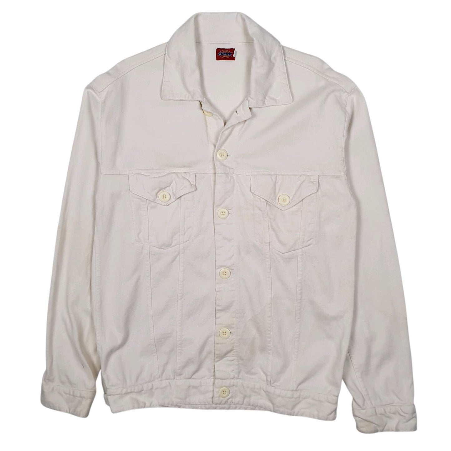 Mens White Dickies Trucker Windbreaker  Coat