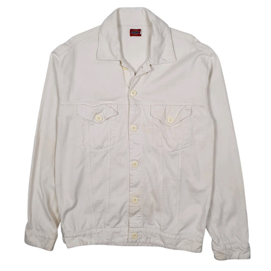 Mens White Dickies Trucker Windbreaker  Coat