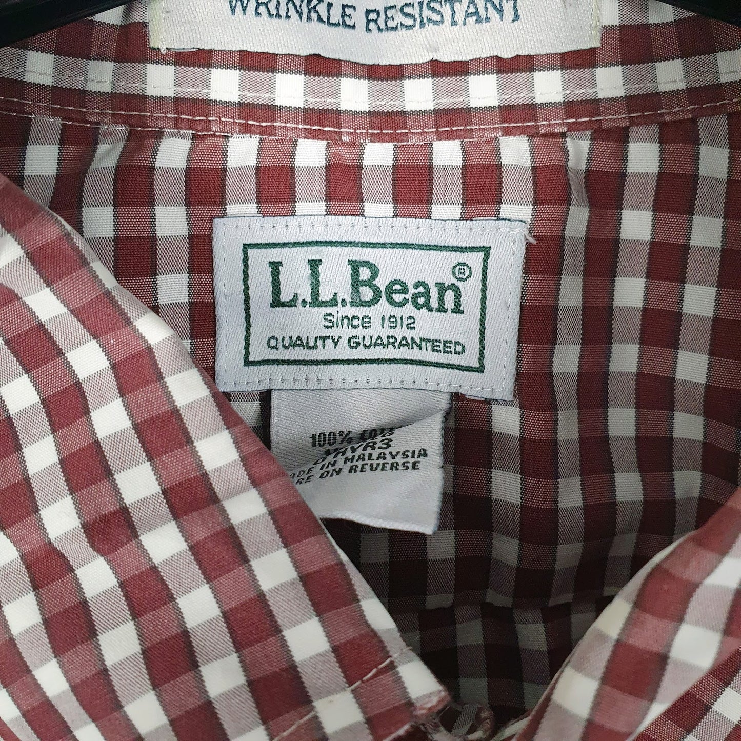 Mens Red L.L.Bean   Shirt
