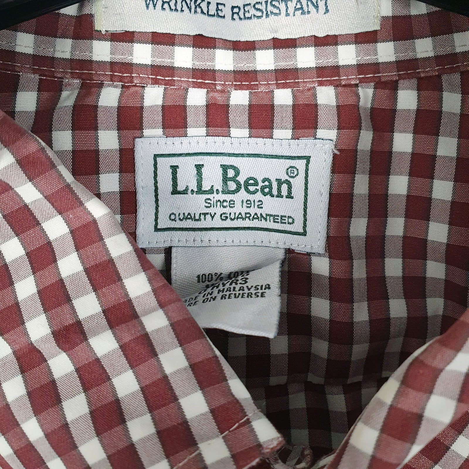 Mens Red L.L.Bean   Shirt